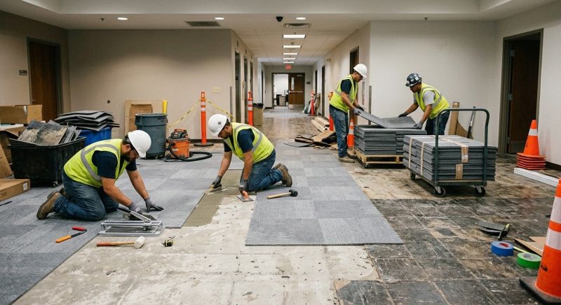 Our team working on Flooring Service projects in Peoria, AZ